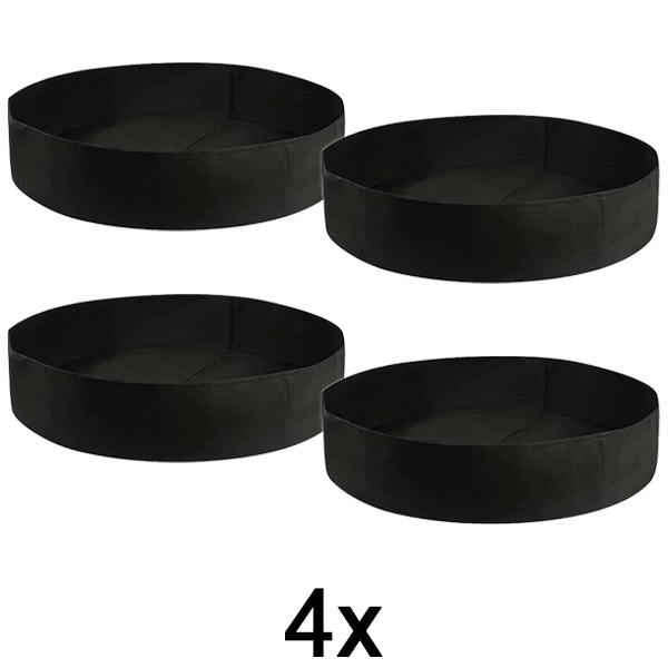 4x Textil emelt kerti ágyás – 90 x 30 cm, légáteresztő filc | PLANTIE